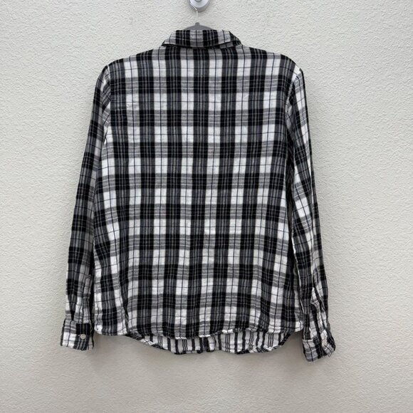 CP Shades Plaid Long Sleeve Cotton USA Made Button Up Shirt Womens size Medium - Picture 6 of 8
